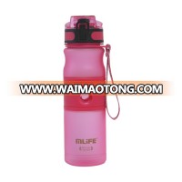 BPA Free 550ml Promotional leakproof plastic water bottle Drink Water Cup MY BOTTLE with lid